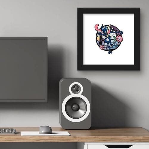Trends International Gallery Pops Pokémon - Wagara Greninja Wall Art Wall Poster, 12.00" x 12.00", Black Frame Version thumbnail 6