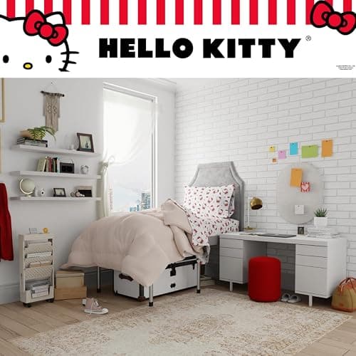 Collectibles Hello Kitty Bedding Super Soft Cotton 3 Piece Twin XL Sheet Set, College Dorm Essentials (Officially Licensed Product) by Franco thumbnail 7