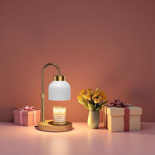 Candle Warmer Lamp with Dimmer Adjustable Height, 2/4/8H Timer,Vintage Home Decor for Scented Jar thumbnail 7