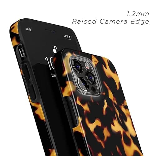uCOLOR Compatible with iPhone 12/12 Pro Case [8 ft Drop Tested] Compatible with MagSafe - Protective Luxury Designer Mag Series Cases (Tortoise Shell) thumbnail 5