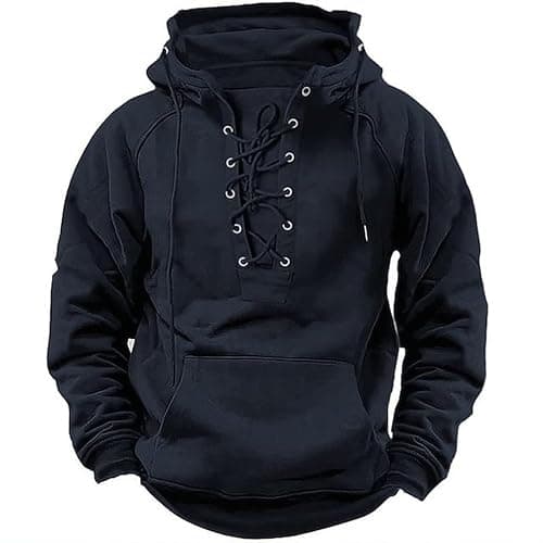 JPLZi Tactical Hoodies for Men Military Quarter Zip Pullover Cargo Hoodie Jacket Hooded Sweatshirt with Pockets - Image 1