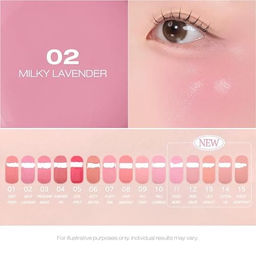 PERIPERA SYRUPY TOK CHEEK Liquid Blush| Dewy Finish with Long-Lasting Hydration, Buildable & Blendable Color, Natural Glow for Cheeks, Safe for Sensitive Skin (02 MILKY LAVENDER) thumbnail 5