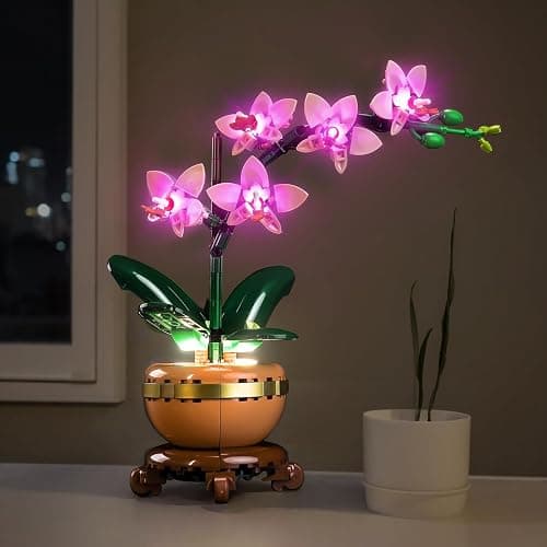 Licht Set Kompatibel mit Lego 10343 Mini Orchidee (Kein LEGO-Modell), Beleuchtung Set Compatible with Lego Mini Orchid 10343 Botanical Collection | Lego Model nicht enthalten | - Image 1