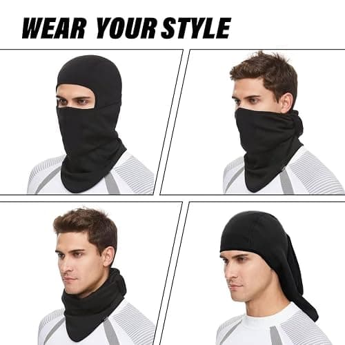 SAITAG Balaclava Ski Mask Warm Face Mask for Cold Weather Winter Skiing Snowboarding Motorcycling Ice Fishing Men thumbnail 8