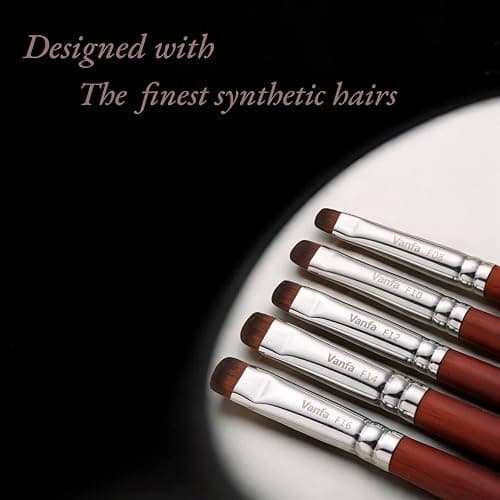 Vanfa French Brush for Nails, Clean up brush for Gel Nail Polish F16 thumbnail 5
