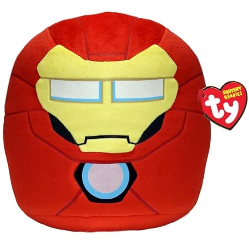 TY Marvel Avengers Iron Man Squish-A-Boo 14 Zoll | Lizenzierte Squishy Beanie Baby Soft Plüschtiere | Kuscheliger Kuschel-Teddy zum Sammeln - Iron Man - 14 Zoll - Image 1