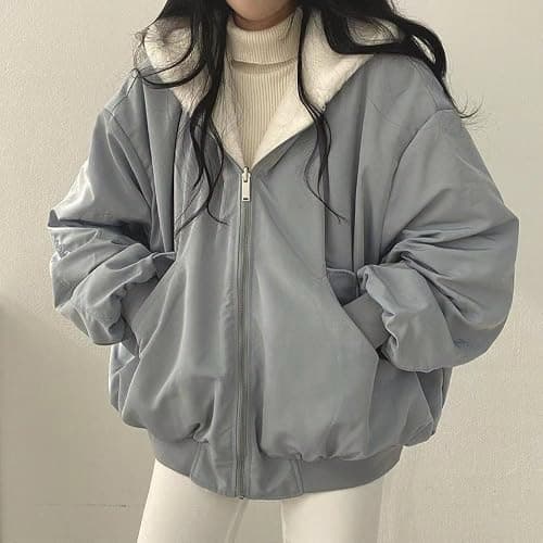 Women's Gothic Zip Up Hoodie Goth Fleece Fur Y2K Coats Cyber Punk Grunge Jackets Dark Academia Acubi Top Clothing thumbnail 3