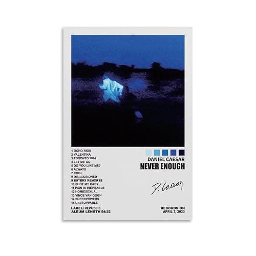 BOODU Daniel Poster Caesar Never Enough Album Cover Posters Music Poster for Room Aesthetic Canvas Wall Art Bedroom Decor 12x18inch(30x45cm), Unframe-style - Image 1