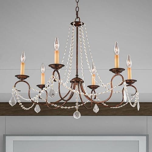 Livex Lighting 6516-71 Pennington 6 Light Chandelier, Hand Applied Venetian Golden Bronze thumbnail 7
