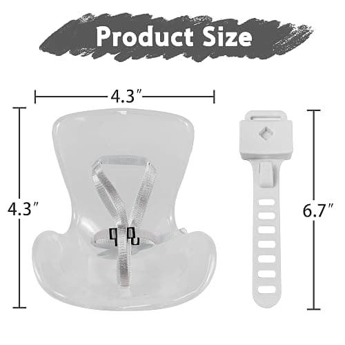 Doll Car Seat for 17cm Dolls, Can Be Used for Bicycles, Motorcycles Baby Strollers, Cute Ornament for Blind Box Doll Fans, Collectors thumbnail 2