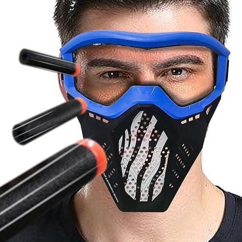 4 Pack Tactical Mask Compatible with Nerf Rival, Apollo, Zeus, Khaos, Atlas, Artemis Blasters Rival Mask (Yellow, Blue, Black, White) thumbnail 2