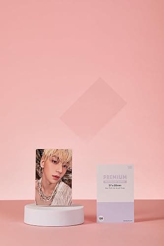 Mandu Deco Kpop Photocard Sleeves Clear Polypropylene Card Protector for Albums Photocards, PVC Free and Acid Free, 100 Sleeves per Pack (57x88mm) thumbnail 2