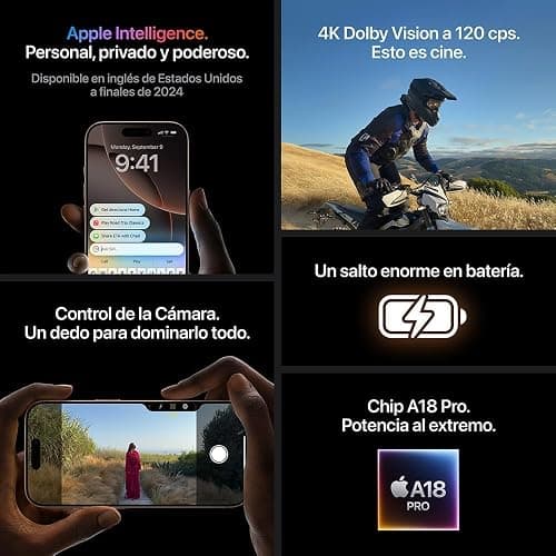Apple iPhone 16 Pro Max, US Version, 256GB, Natural Titanium - Unlocked (Renewed) thumbnail 4