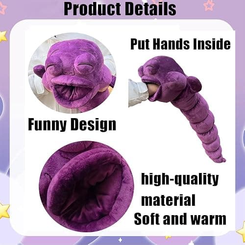 UBNZESW 31.5 Inch Worm Plush, Worm Stuffed Figure Pillow Halloween Cosplay for Room Decor for Fans thumbnail 4