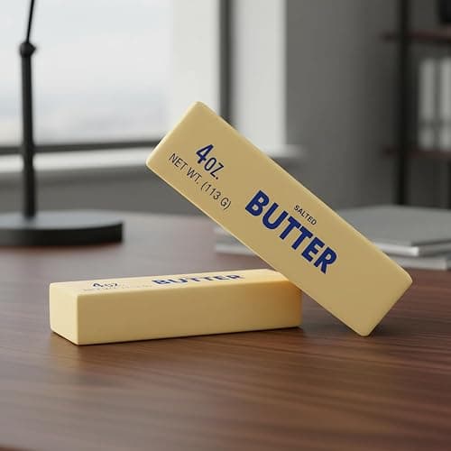 2Pcs Butter Stick Squishy Slow Rise, Cute Viral Salted Squishies Gadgets Slow Rising Fidget, Stress Relief Gifts Decoration for Office Home Travel Work Adult Women Applicable to over 18 years old thumbnail 6