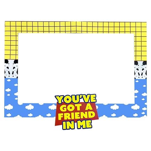 LaVenty You've Got A Friend in Me Party Photo Booth Props Frame | You've Got A Friend in Me Party Photo Booth Props Frame Friend Party Supplies Friends Decor Party Favors for Boy Birthday - Image 1