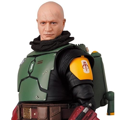 MAFEX No.201 Boba Fett (TM) Recovered Armor Action Figure Total Height Approx. 6.3 inches (160 mm), Non-Scale, Painted thumbnail 5