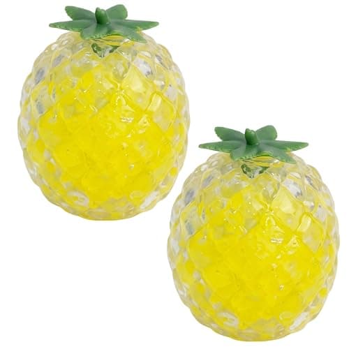 GWZTIO 2 PCS Pineapple squishies, squishies Pineapple Relax and Soothe Your Emotions Relief, Raindrop squishies Sensory Fidget, Squishies Fruit squishies for People, 8 x 8 x 8 cm - Image 1