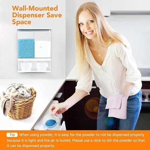 Conworld Laundry Detergent Dispenser, Scent Booster Beads Dispenser for Laundry Room Organization, Suitable for Beads, Stain Remover Powder thumbnail 6