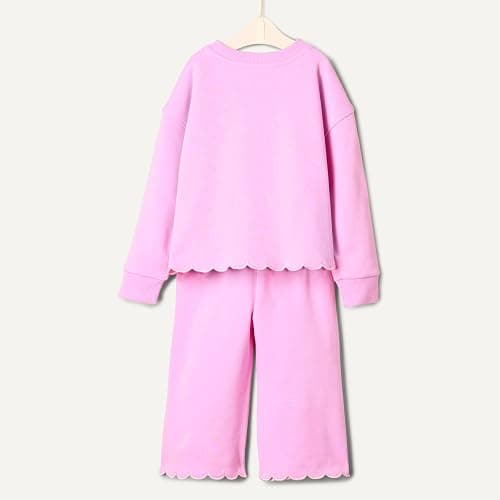 Amazon Essentials x Sofia Grainge Toddlers and Baby Girls' French Terry Pant and Top Set thumbnail 5