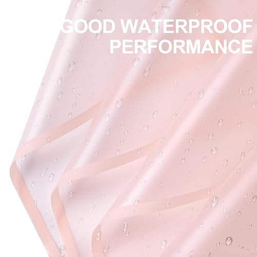WRAPAHOLIC 20 Sheets Flower Wrapping Paper - 22.4 x 22.4 inch Pink Border Water-Resistant Floral Bouquet Wrapping Paper, Florist Supplies Packaging Paper for Wedding Birthday Gift DIY thumbnail 3
