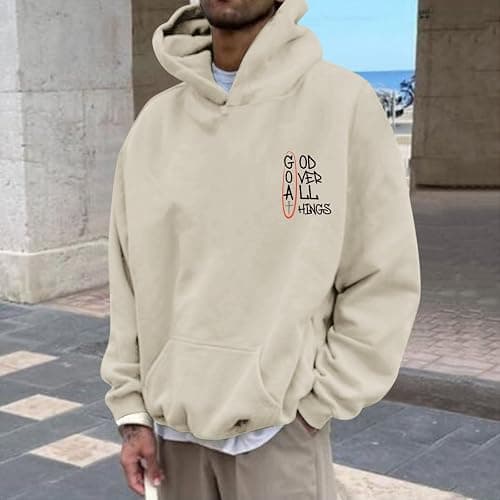 Lytiarul Christian Hoodies for Men Bible Verse God Sweatshirt Jesus Faith Hoodie Inspirational Cross Graphic Vintage Pullover thumbnail 2