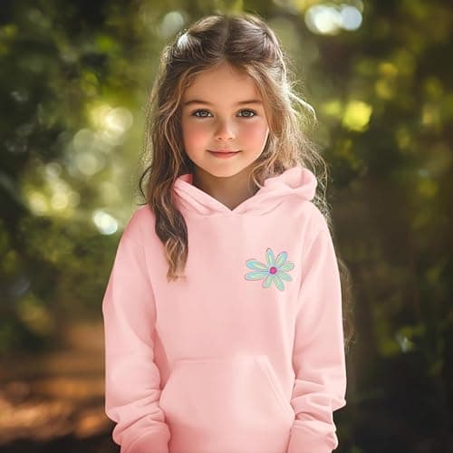 Sulayesh Girls Christian Flower Graphic Hoodie Kids Aesthetic Floral Inspirational Hoodies Cute Preppy Positive Sweatshirt thumbnail 2