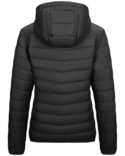 Outdoor Ventures Women's Packable Lightweight Full-Zip Puffer Jacket with Hood Quilted Winter Coat thumbnail 4