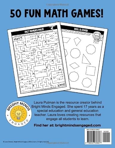 Math Games for Kids 3rd Grade (3rd Grade Math Workbooks) thumbnail 2