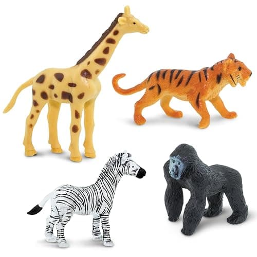 Safari Ltd. Wild TOOB - 12 Mini Figurines: Giraffe, Bear, Tiger, Camel, Lion, Crocodile, Gorilla, Hippo, Rhino, Zebra, Panther, Elephant - Educational Toy Figures For Boys, Girls & Kids Ages 3+ thumbnail 4