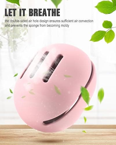 FERYES Silicone Makeup Sponge Holder Unbreakable and Eco-Friendly for Travel Pink thumbnail 6