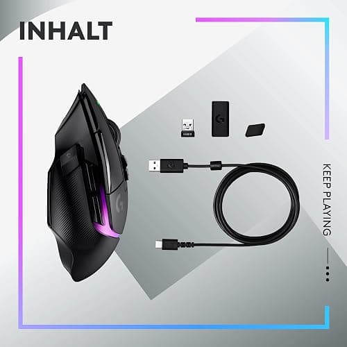 Logitech G502 X PLUS LIGHTSPEED Kabellose RGB-Gaming-Maus - Optische Maus mit LIGHTFORCE Hybridschaltern, LIGHTSYNC RGB, HERO 25K Gaming-Sensor, Kompatibel mit PC - macOS/Windows - Schwarz thumbnail 9