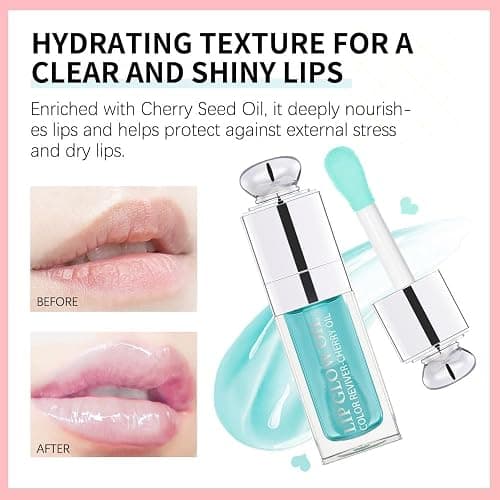 Unyoke Hydrating Lip Glow Oil-Lip care oil- Lip Oil Tinted for Lip Care and Dry Lips-Prevents Dry Cracked-Non-sticky Big Brush Head-Lip Plumping -Lip Oil gloss tinted-002 thumbnail 5