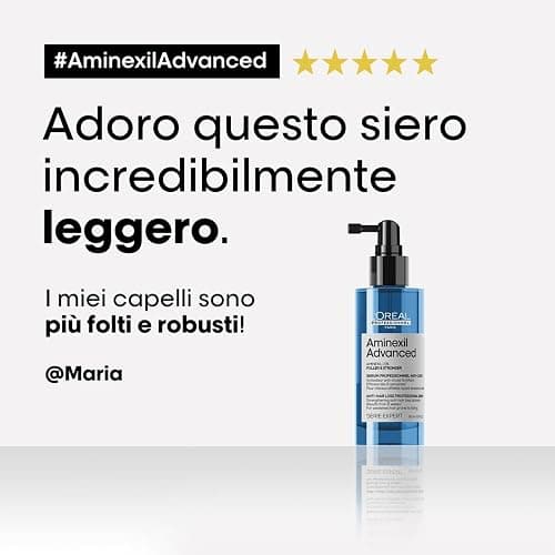 L'Oréal Professionnel Paris Siero Rinforzante, Per Capelli Assottigliati, Anti-Caduta, Per Capelli Folti e Sani, Con Aminexil 1.5%, Fuller & Stronger, Aminexil Advanced, 90 ml thumbnail 4