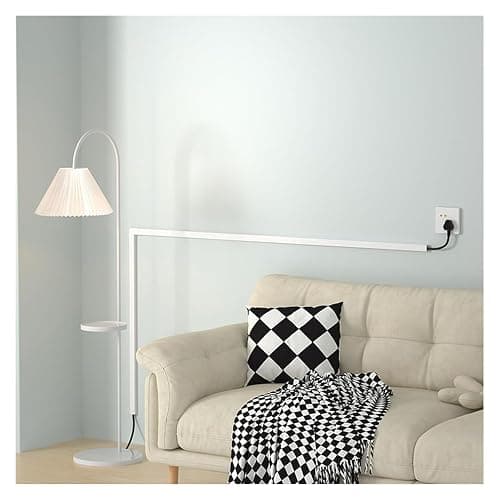 Cable Trunking,PVC Square Cable Trunking, Hide Wires Self Adhesive Cable Tidy, Cable Management for Home Office, 1M(Grey,30x15mm) thumbnail 6