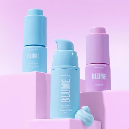 Blume Babies Travel Size Skin Care Set - Acne & Scar Treatment Travel Size Toiletries - Meltdown Acne Face Oil, Milky Fade Vitamin C Serum & Meltdown Gel Moisturizer - TSA-Approved Skincare Set (3 Ct) thumbnail 6