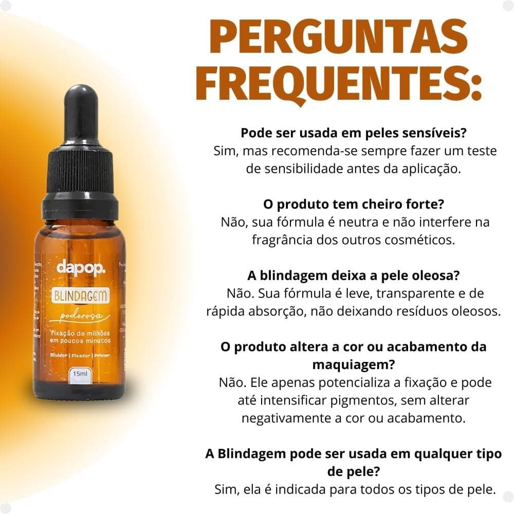 Fixador de Maquiagem Blindagem Poderosa Dapop 15ml - Longa Duração, Anti-Transferência, Maquiagem Profissional thumbnail 7