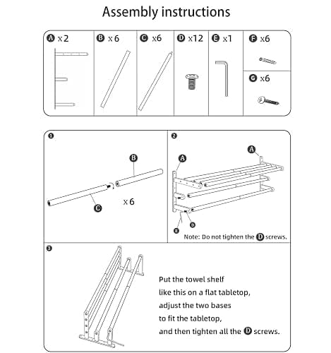 VOTZAAQ Towel Racks for Bathroom, 24 in Black Towel Shelf with Double Towel Bar, 3 Tier Stainless Steel Towel Storage, Bath Towel Holder Wall Mounted for Lavatory Organizer Decor RV Camping thumbnail 7