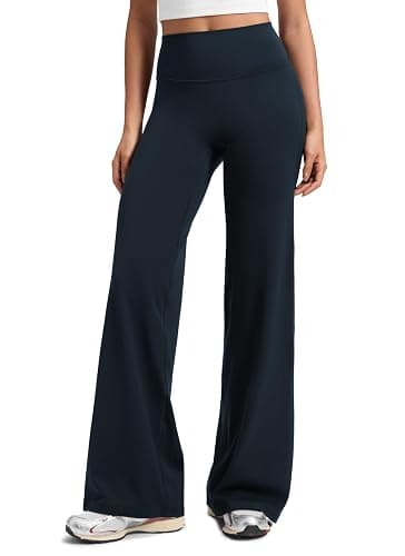 CRZ YOGA Softretch Wide Leg Pants 28"/30"/32" | No Front Seam, Ultimate Comfort, Next to Skin, Yoga, Casual, High Waisted, for Women - Image 1