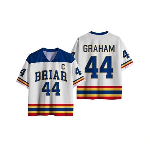 Off Campus Merch Hockey Jersey,Briar University Merch Graham 44& Logan 22& Di Laurentis 66 Jersey Shirts Unisex Hockey Shirt - Image 1