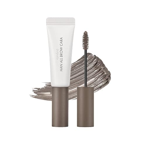 rom&nd HAN ALL BROW CARA 01 Grace Taupe - Natural Fluffy Eyebrow Mascara for Dark Hair, Long-Lasting Tinted Brow Gel, Smudge-Proof & Non-Sticky - Image 1