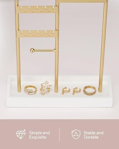 ChuStory Schmuck Organizers, Schmuckständer für Halskette, Armband, Parfüm und Ohrringe, Deko Aesthetic Accessoires thumbnail 5