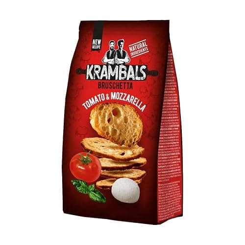 Krambals Bruschetta Tomate & Mozzarella (70g Beutel Brotchips mit Tomate & Mozzarella Geschmack) 12 Stück thumbnail 2