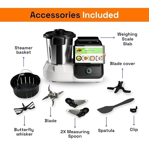 upliance AI Cooking Assistant | 750+ Recipes | AI Powered | 12 Modes | Weighing Scale | App & WiFi | 220-240V | Use with Transformer in USA. thumbnail 8