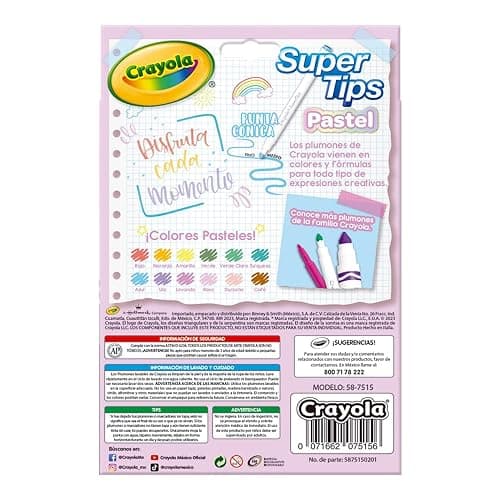 Crayola Bright Supertips Pastel Edition, Pack of 12 thumbnail 5