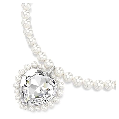 Swarovski Ariana Grande Collection, Clear Crystal & Pearls, Rhodium Finish, Necklaces, Earrings and Bracelets thumbnail 4
