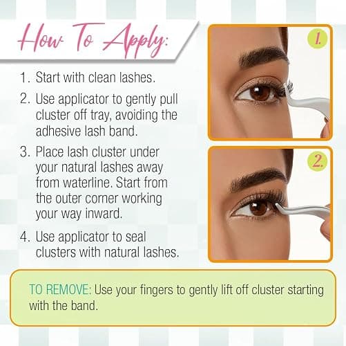 Ardell Winks Press On Eyelash Extensions, Volume - DIY Lash Clusters, 30 Individual Lashes, Natural Look Lashes with Applicator, 1 Pack thumbnail 6