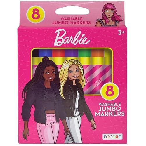 Barbie Washable Jumbo Markers (8-Count) - Image 1