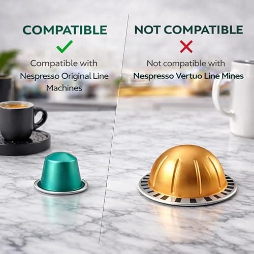 ROSSO CAFFÈ 60 Espresso Coffee Pods for Nespresso Original Machines, Premium Capsules, Variety Pack 6 Flavors, Rich Breakfast to Intense Roasts thumbnail 4