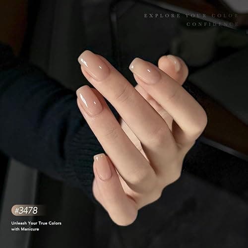 GAOY 36 Pcs Gel Nail Polish Set, 32 Colors All Season Gel Polish Kit Red Black White Nude Glitter with 4 Pcs Soak off Base Glossy Matte Top Coat & Builder for Nail Art DIY Manicure at Home thumbnail 6